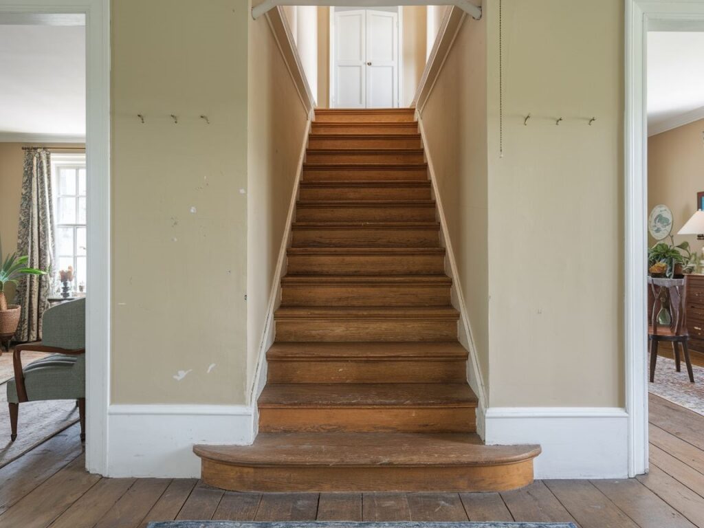 Wykończenie schodów na strych